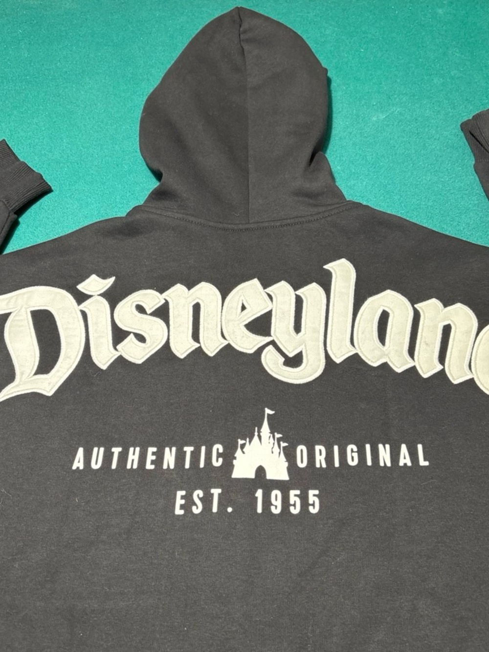 Disney Black Hoodie with Cream Disneyland (Original )Logo , M , $40